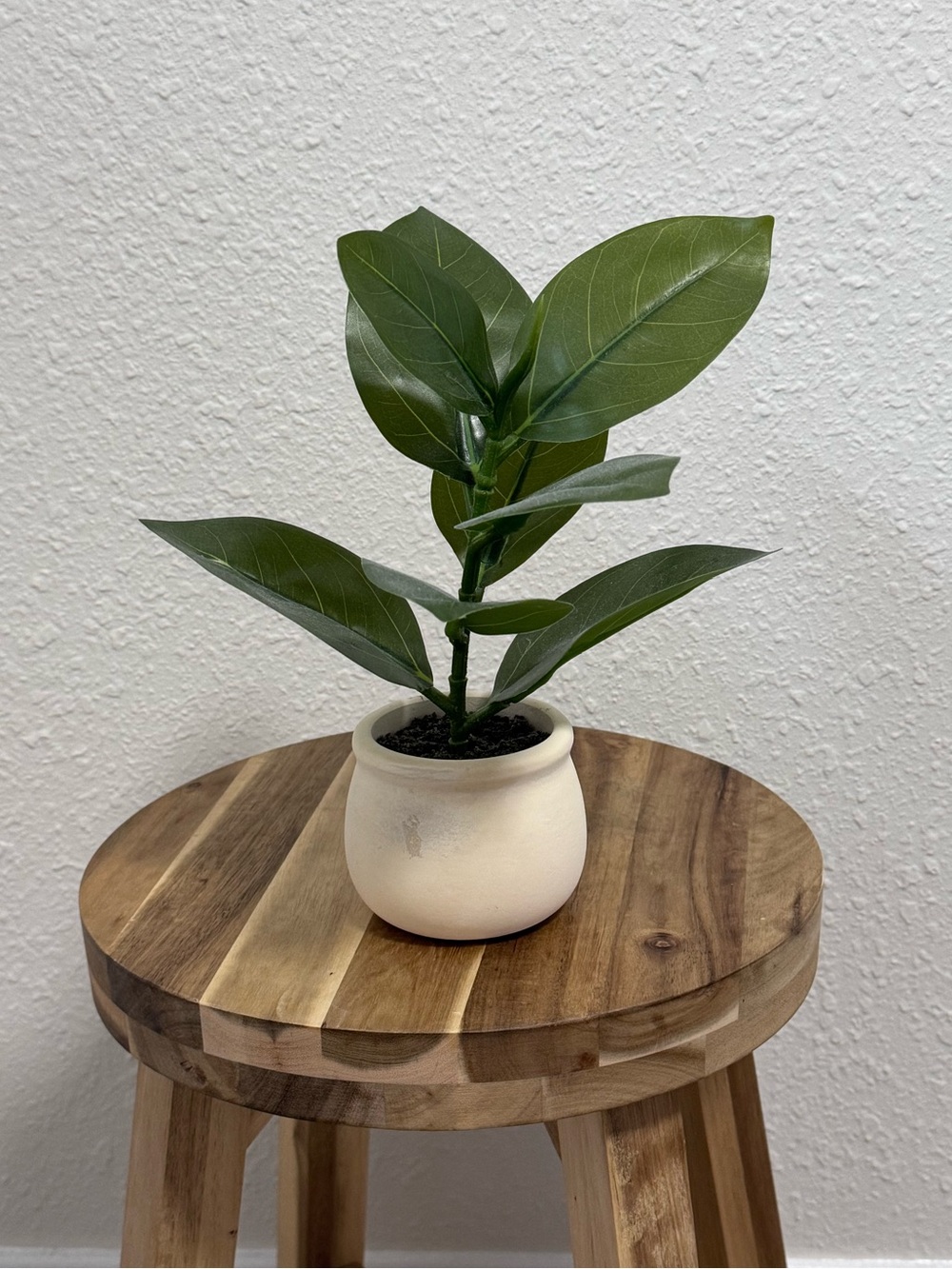 Threshold Artificial Green Plant in Mini Distressed Pot Faux Greenery EUC 10”